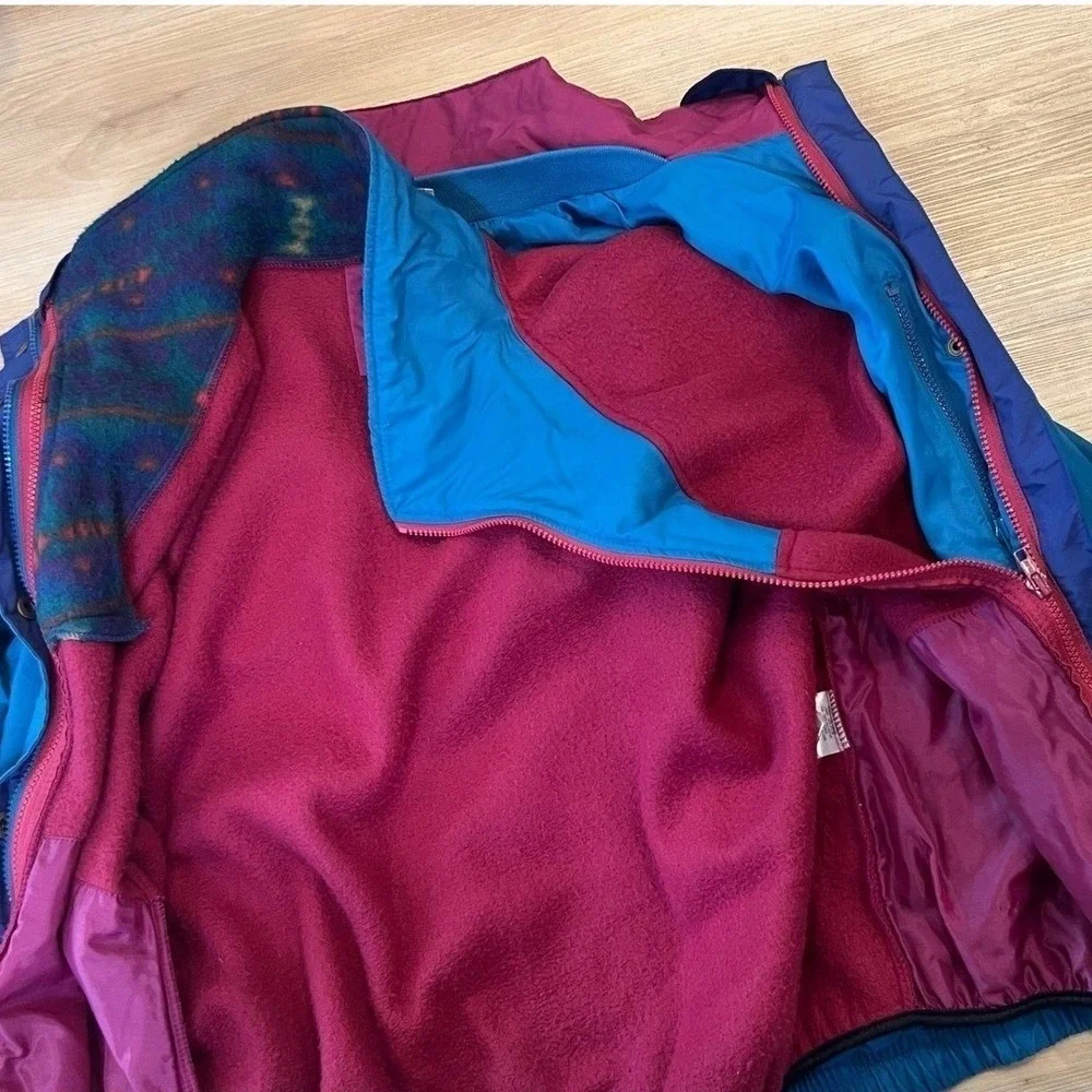 Vintage‎ 3in1 Layered Fleece Lined Jacket 90s streetwear Y2K casual